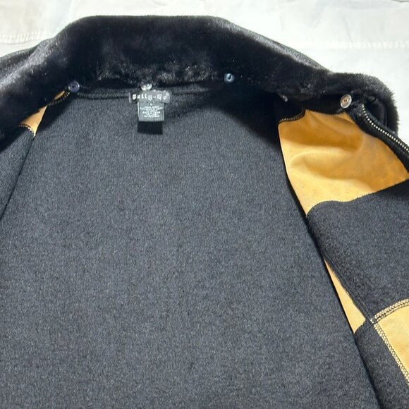 Vintage Leopard Print Tally Ho 100% Wool Vest Size Large - Picture 6 of 6